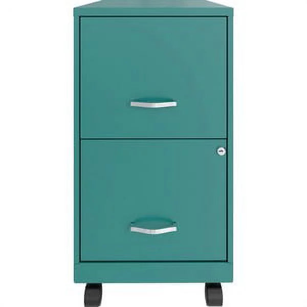 Lorell SOHO F/F Locking Drawers Mobile File Cabinet Letter