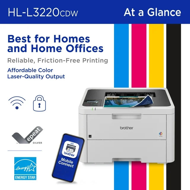 Brother HL-L3220CDW Wireless Compact Digital Color Printer