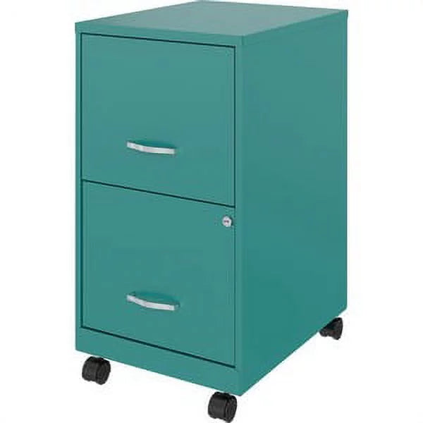 Lorell SOHO F/F Locking Drawers Mobile File Cabinet Letter