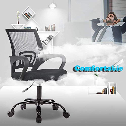 BestOffice Executive Chair with Lumbar Support & Swivel, 250 Ib. Capacity, Black