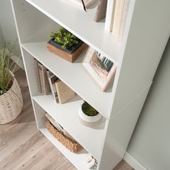 Sauder Beginnings 5 -Shelf Bookcase, Soft White Finish