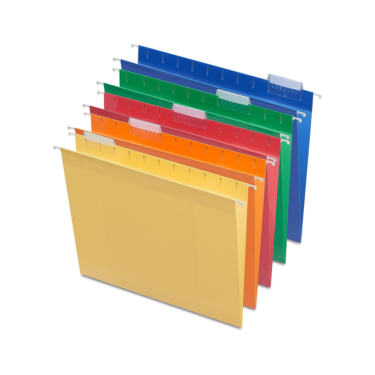 Staples Hanging File Folders 5-Tab 2" Expansion Letter Sz Asst Colors 25/BX 884239