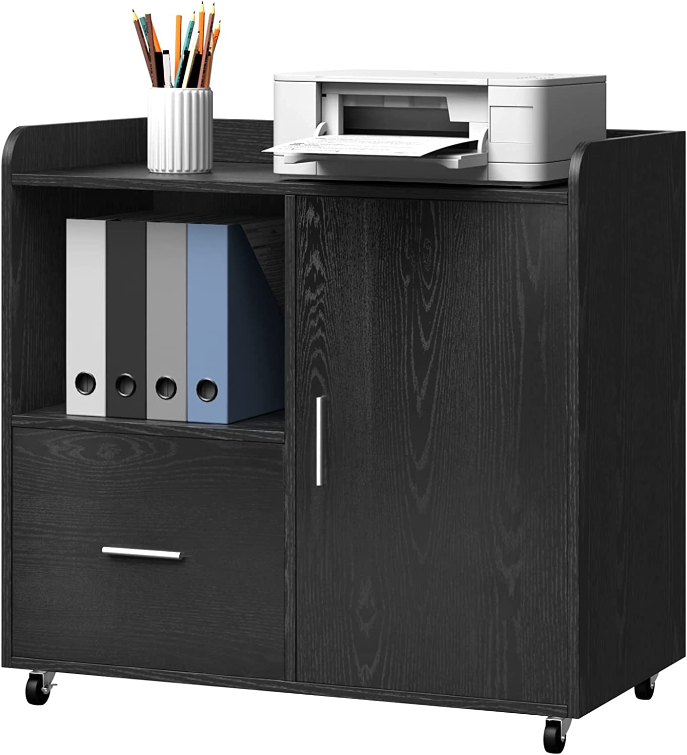 YITAHOME Lateral File Cabinet with Drawer for Letter/A4 Size, Printer Stand with Open Storage Shelf