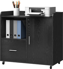 YITAHOME Lateral File Cabinet with Drawer for Letter/A4 Size, Printer Stand with Open Storage Shelf