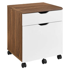 Envision Wood File Cabinet-EEI-5706-WAL-WHI