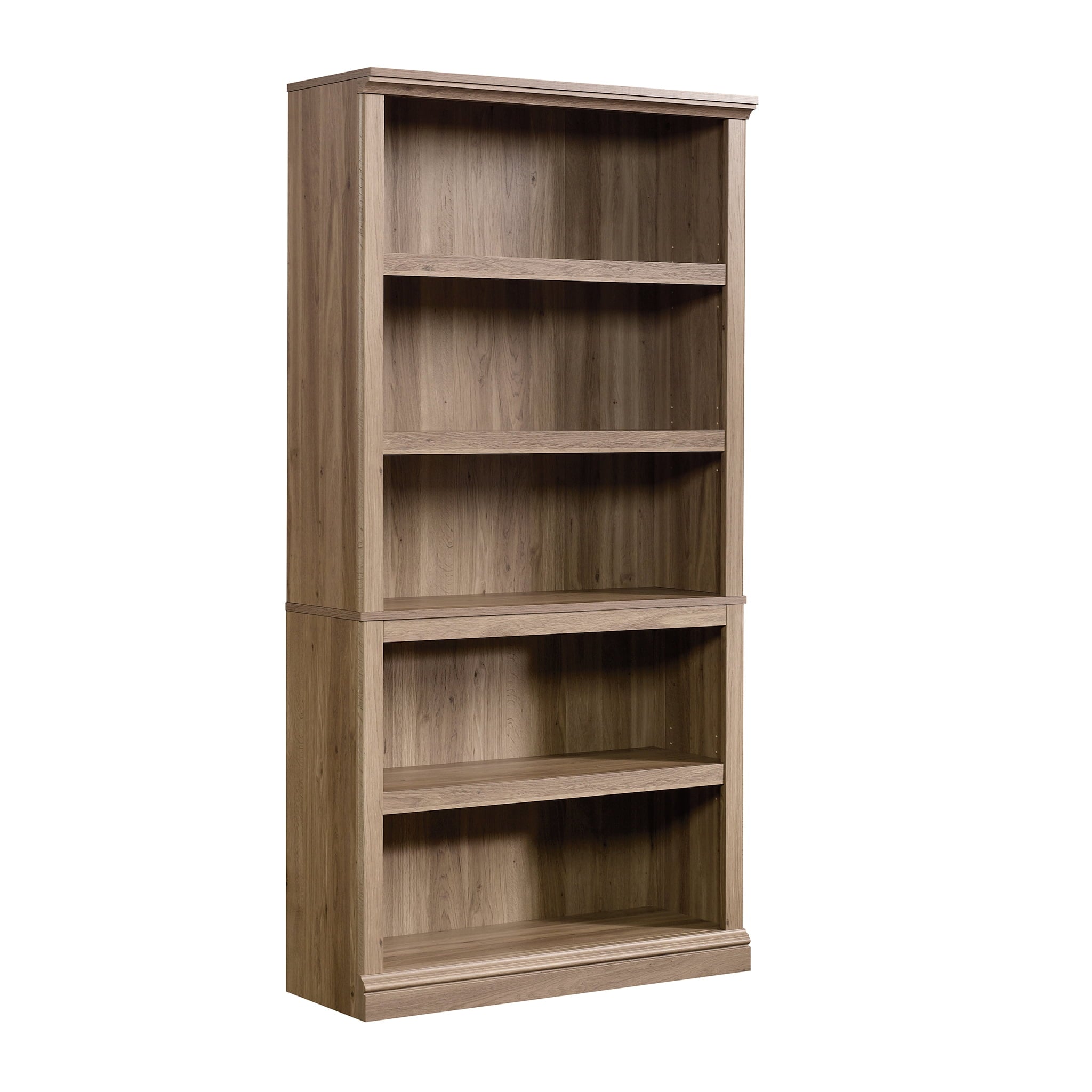 Sauder Select 5 - Shelf Bookcase, Salt Oak Finish