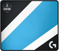 Logitech Mouse Pad G640 - Large Cloth Gaming Mousepad, 460x400 mm - ESL Edition - Black/White/Blue