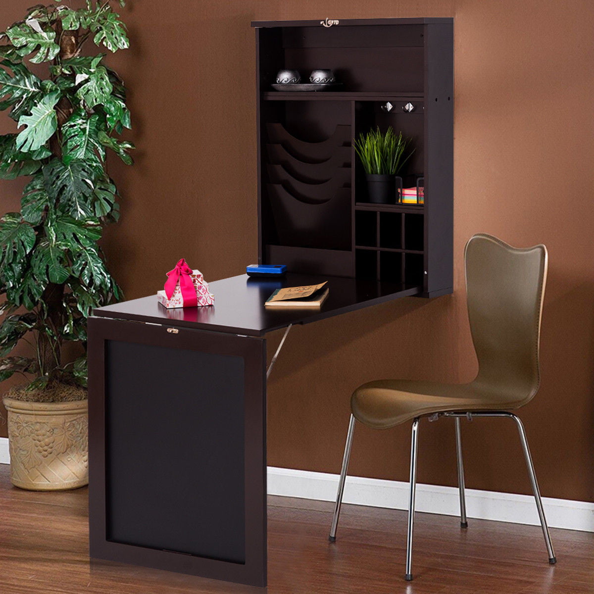 Costway Wall Mounted Table Convertible Desk