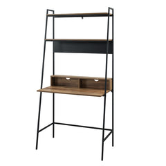 Walker Edison Modern 36" Ladder Writing Desk in Reclaimed Barn Wood