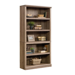 Sauder Select 5 - Shelf Bookcase, Salt Oak Finish