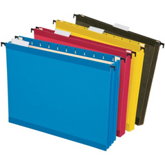 Pendaflex-1PK SureHook Hanging Pocket File, Letter Size, 1/5-Cut Tab, Assorted, 4/Pack