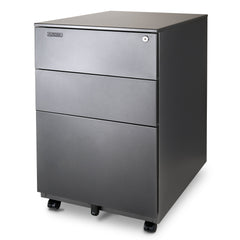 Aurora Modern SOHO Design 3-Drawer Metal Mobile File Cabinet