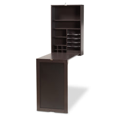 Baxton Studio Millard Modern and Contemporary, Wall-Mounted Folding Desk