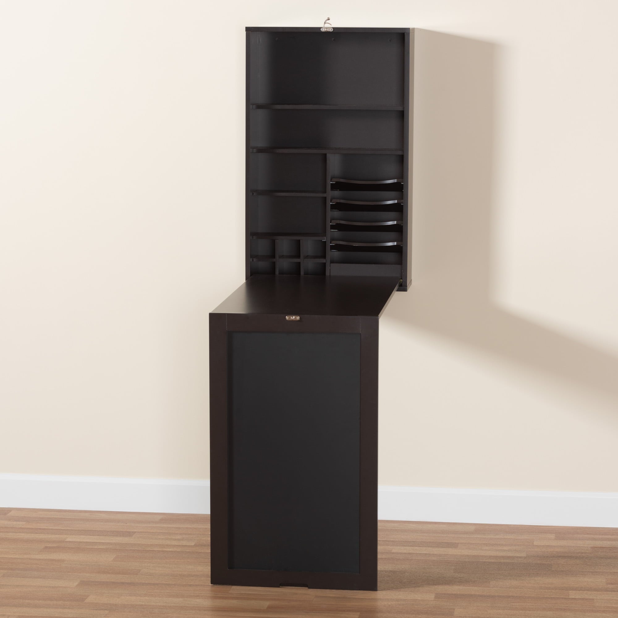 Baxton Studio Millard Modern and Contemporary, Wall-Mounted Folding Desk