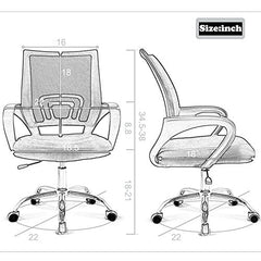 BestOffice Executive Chair with Lumbar Support & Swivel, 250 Ib. Capacity, Black